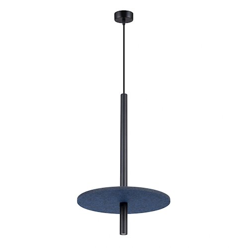 Lampa wisząca filcowa Feltro 1xG9 czarno-granatowa