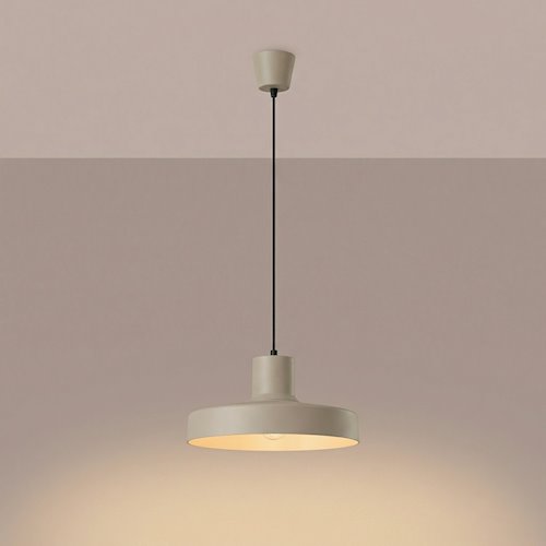 Lampa wisząca klasyczna Bilo 1xE27 taupe