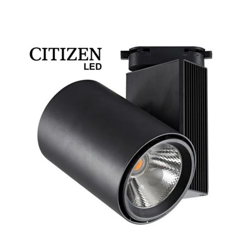 Reflektor szynowy 1-fazowy Brently 20W CRI90 4000K czarny
