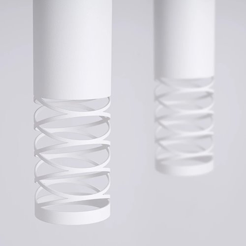 Lampa wisząca podwójna Lami 2xGU10 listwa biała