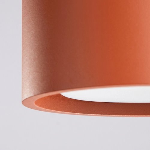 Lampa sufitowa tuba Modo 1xGx53 ochra czerwona