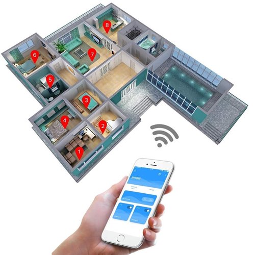 Sterownik LED Digital RGB Muzyczny Bluetooth 8 kanałów z pilotem