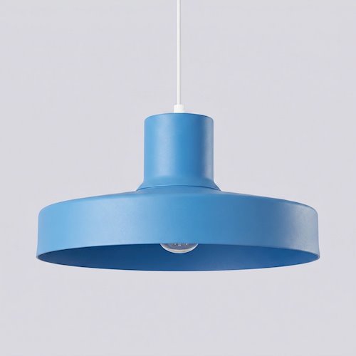 Lampa wisząca klasyczna Bilo 1xE27 błękitna