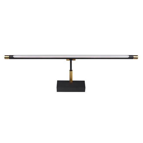 Kinkiet nad lustro 46cm 9W Drako czarno-złoty