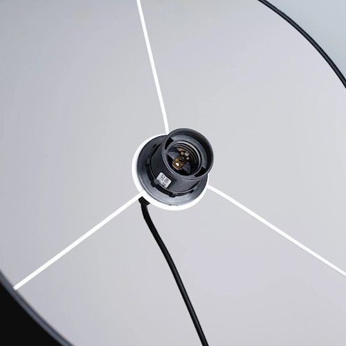 Lampa wisząca minimalistyczna Nova 40cm 1xE27 czarna