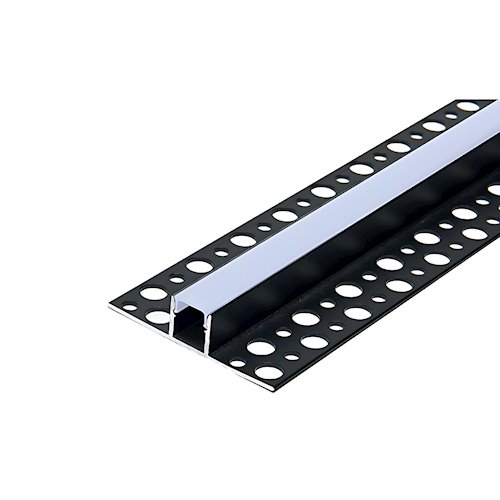 Profil LED GK Undo czarny anodowany z kloszem mlecznym - 2m