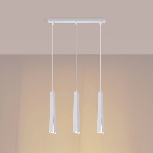 Lampa wisząca potrójna Prysm listwa 3xG9 biała
