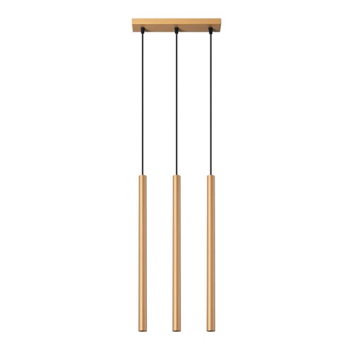 Lampa wisząca tuby PASTELO 3xG9 złota - listwa