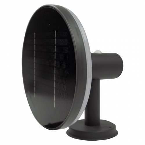 Lampa solarna elewacyjna Rondo z czujnikiem szara