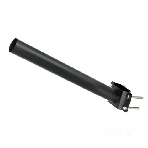 Uchwyt 50 cm do lamp i słupów oświetleniowych FI48mm czarny