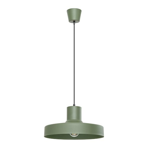 Lampa wisząca klasyczna Bilo 1xE27 zielona oliwka