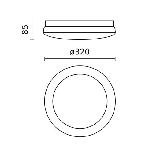 Plafoniera LED IP65 z czujnikiem Ledis 12W-16W 3CCT