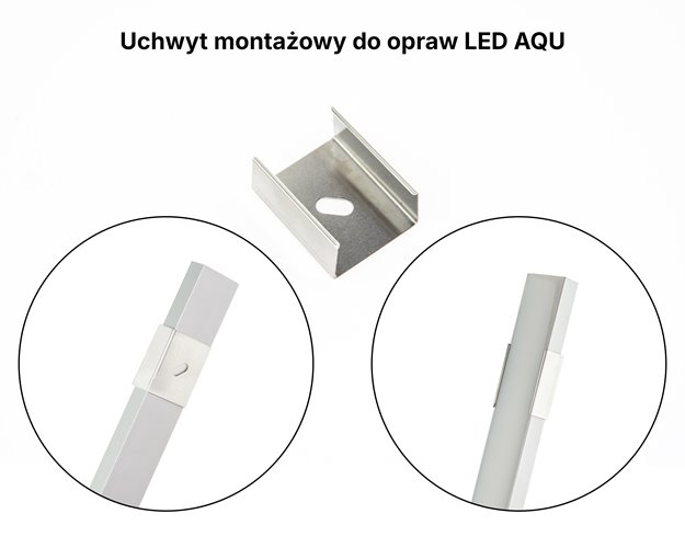 Uchwyt montażowy do opraw AQU
