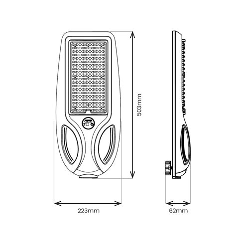 Lampa solarna uliczna LED Venice z czujnikiem 750lm 4000K