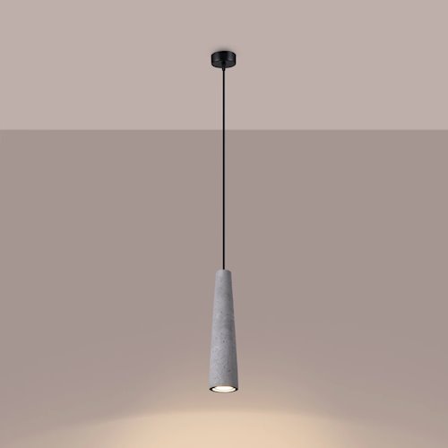Lampa wisząca betonowa Electra 1xGU10 szara