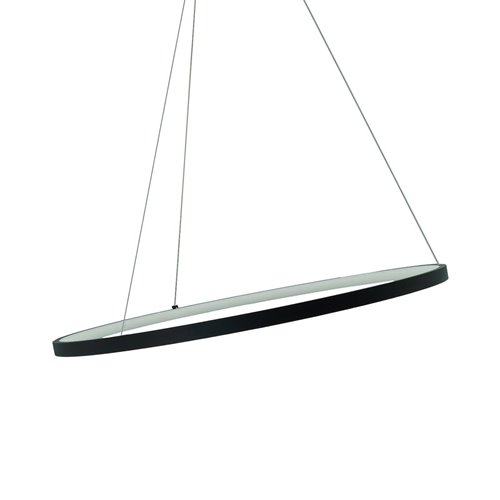 Lampa wisząca LED okrągła Perro 36W czarna
