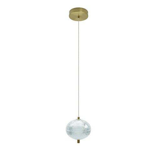 Lampa wisząca LED kula 15cm Amelia 15W - złota