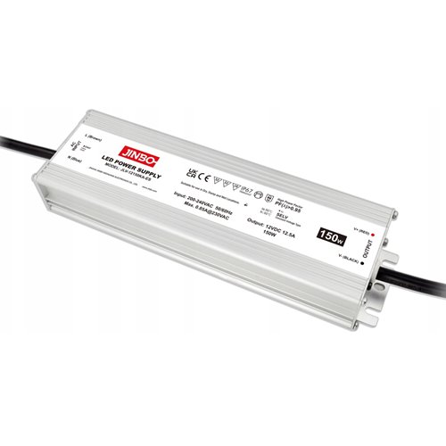 Zasilacz LED 24V IP67 wodoodporny 150W 6,25A 5 lat gw.
