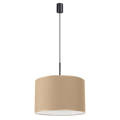 Lampa wisząca z abażurem Nevia 1xE27 taupe