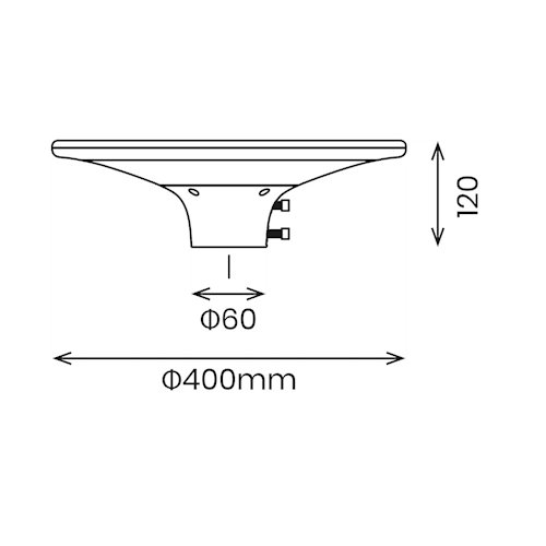Lampa parkowa LED solarna Patio 20W 2100lm 3000-4000K
