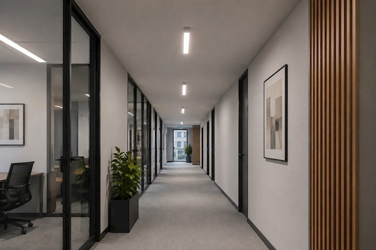Lampa liniowa LED CABAIL biała 60cm 24W z czujnikiem i pilotem