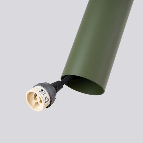 Lampa wisząca potrójna Lagos 3xGU10 listwa zielona oliwka