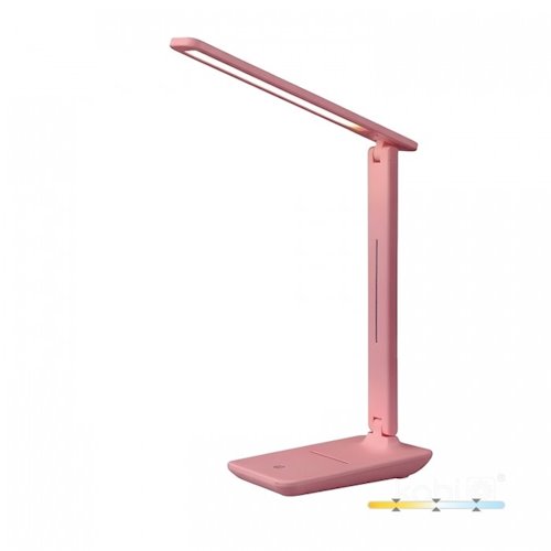 Lampka biurkowa LED Noblite 7W CCT różowa