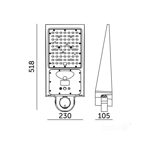 naswietlacz solarny led 100w