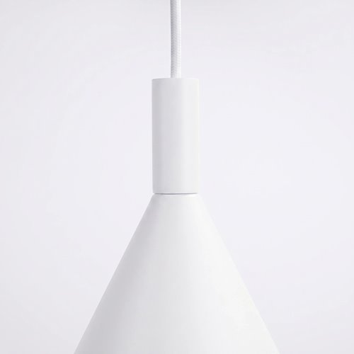 Lampa wisząca stożkowy klosz Nox 25cm 1xE27 biała