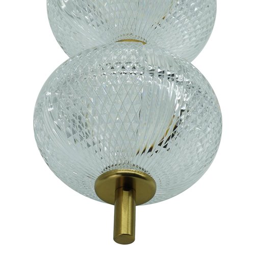 Lampa wisząca LED podwójna Amelia 30W - złota