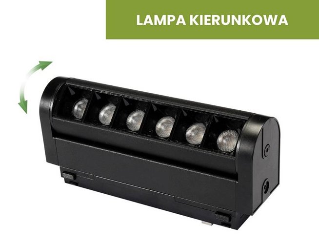 Lampa magnetyczna 13cm regulowana Slim Light 6W 3000K