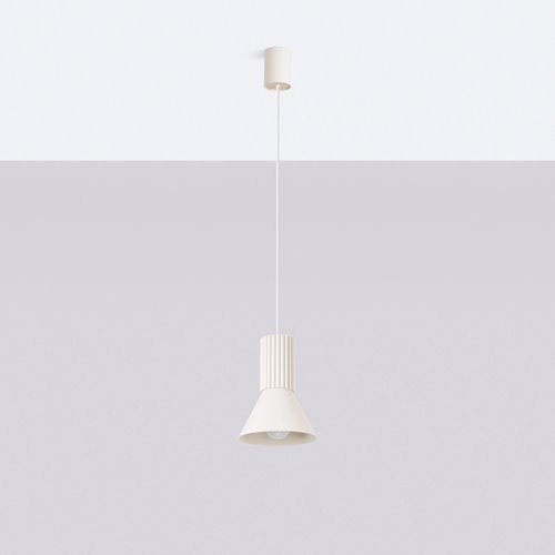 Lampa wisząca loftowa Estria 1xE14 beżowa