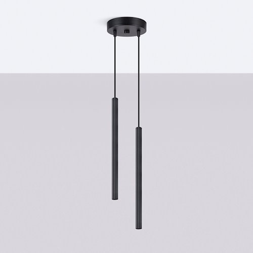 Lampa wisząca podwójna Arche 2xG9 okrągła czarna