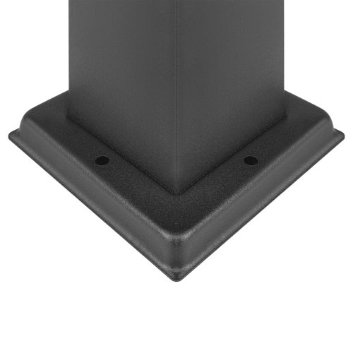 Słupek ogrodowy elektryczny z gniazdem 230V 20cm czarny