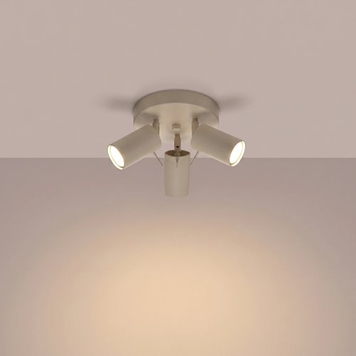 Kinkiet okrągły z reflektorami Ring 3xGU10 taupe