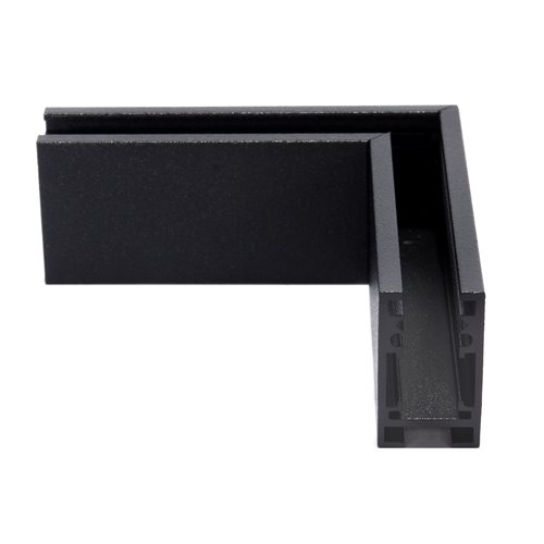 Łącznik kątowy do szyn natynkowych Micro-24V czarny