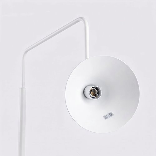 Lampa podłogowa ze stożkowym kloszem Nox 1xE14 biała