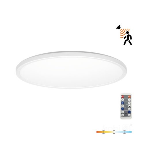 Plafon LED IP54 okrągły Slim 24W CCT z czujnikiem