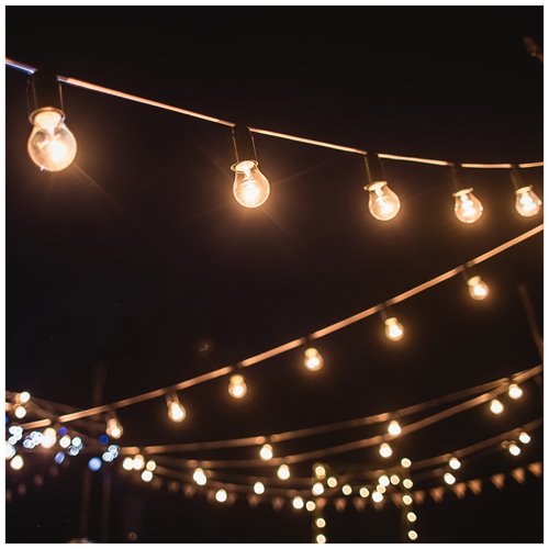 Girlanda solarna 10m 20xLED E27 Filament z pilotem