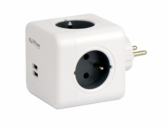 Rozgałęźnik 4xGniazdo 230V i 2xPort USB