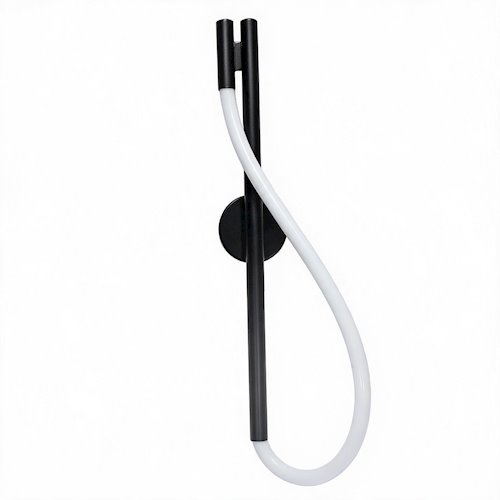 Kinkiet ścienny LED Serpente 12W CCT wężyk gładki - czarny