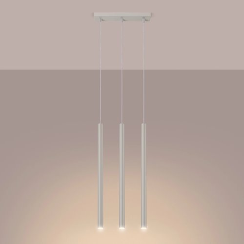 Lampa wisząca potrójna Pastelo 3xG9 listwa beżowa