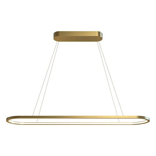 Nowoczesna lampa wisząca LED Oval 30W 20x120cm 2CCT złota