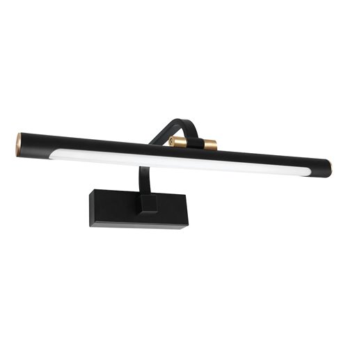 Kinkiet LED nad lustro Vinci 12W 40cm czarny 4000K