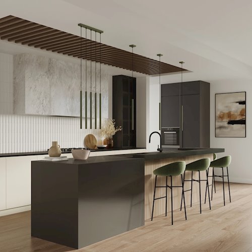 Lampa wisząca potrójna Pastelo 3xG9 listwa zielona oliwka