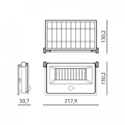 Naświetlacz solarny LED G2 30W 2800lm 3CCT z czujnikiem