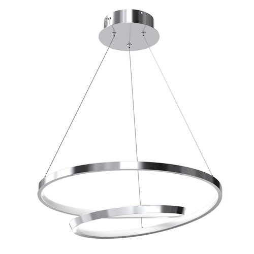 Lampa wisząca okrągła Spinner 48W 4000K Chrom