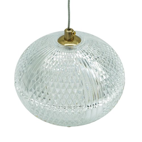 Lampa wisząca LED kula 15cm Amelia 15W - złota