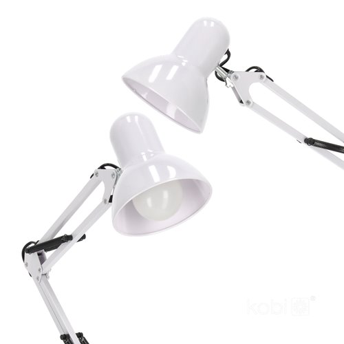 Lampa podłogowa przegubowa 1xE27 200cm biała