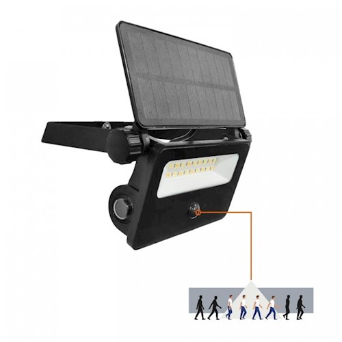 Naświetlacz solarny LED G2 10W 850lm 3CCT z czujnikiem